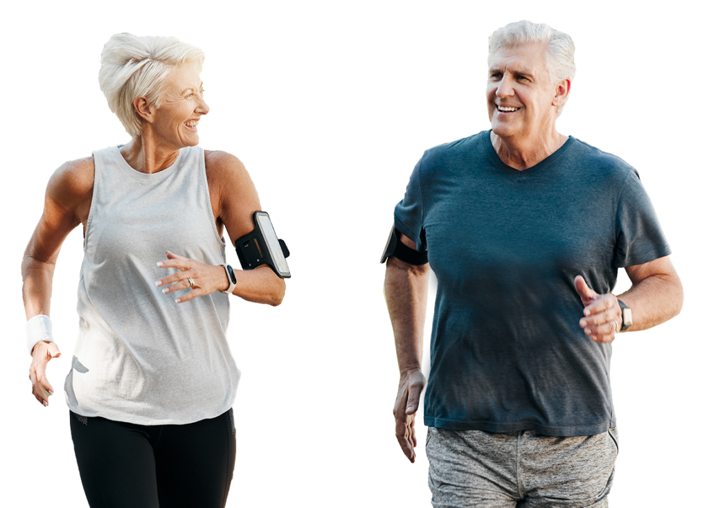 Jogging Senior Happy Couple